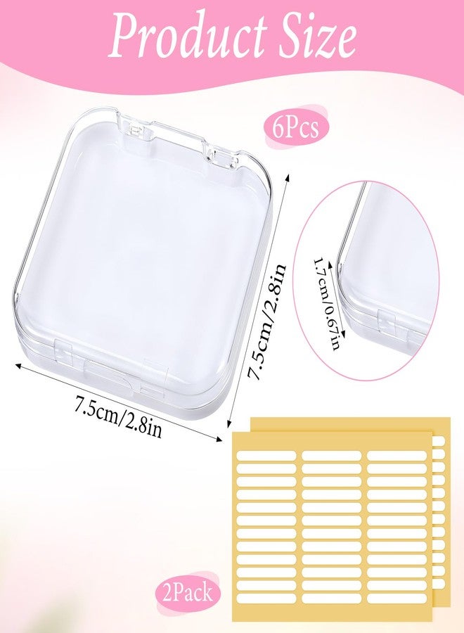 Nogeqi 6 Pcs Press on Nail Case, Press on Nail Packaging Box, Acrylic Nails Display Container with 72 Adhesive Double, Transparent Nails Storage Box for Nail-Salon Supplies Business - Image 4